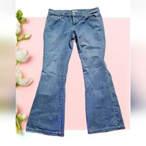 SO Jeans Vtg Y2k 90s Bootcut Womens 13 Blue Low Flare Bell Hem Grunge Western